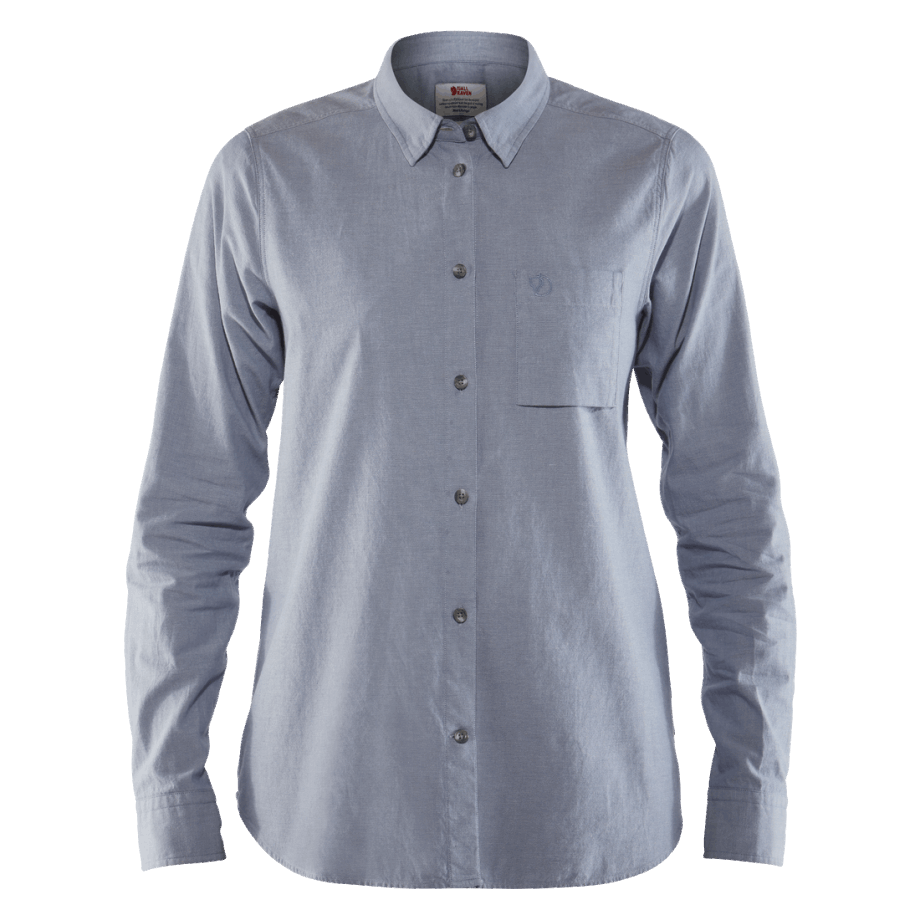 Övik Chambray Shirt Ls W Fog Fjällräven Canada