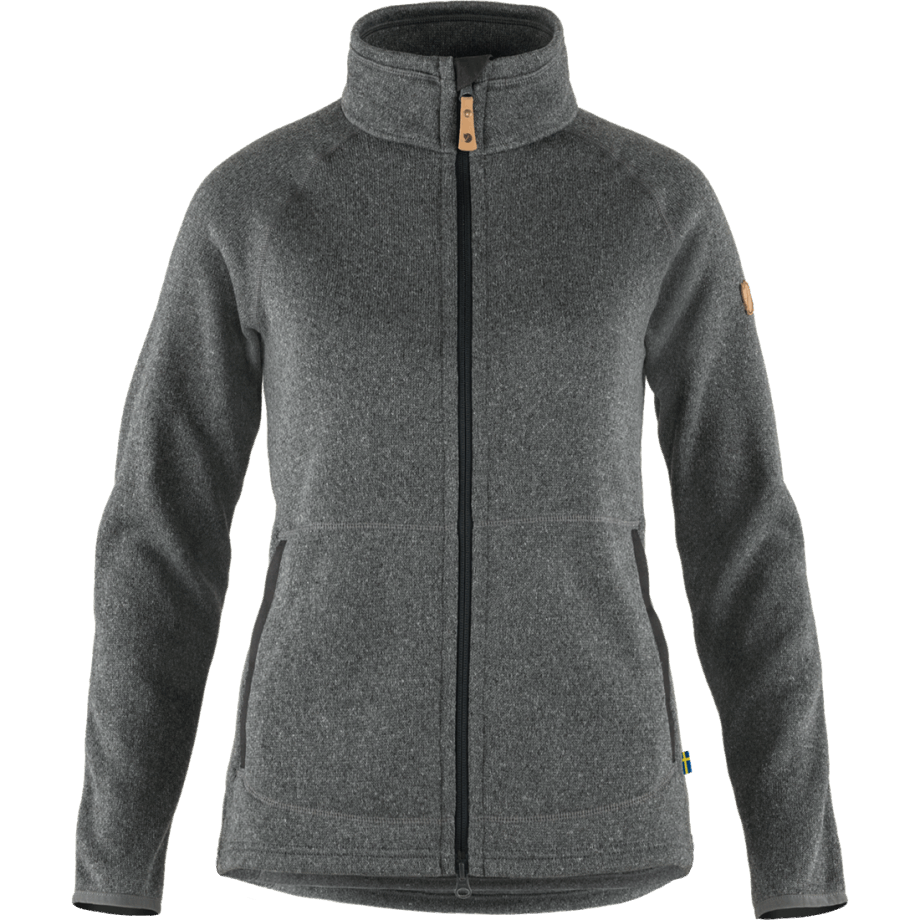 Fjällräven Canada Dark Grey Övik Fleece Zip Sweater W