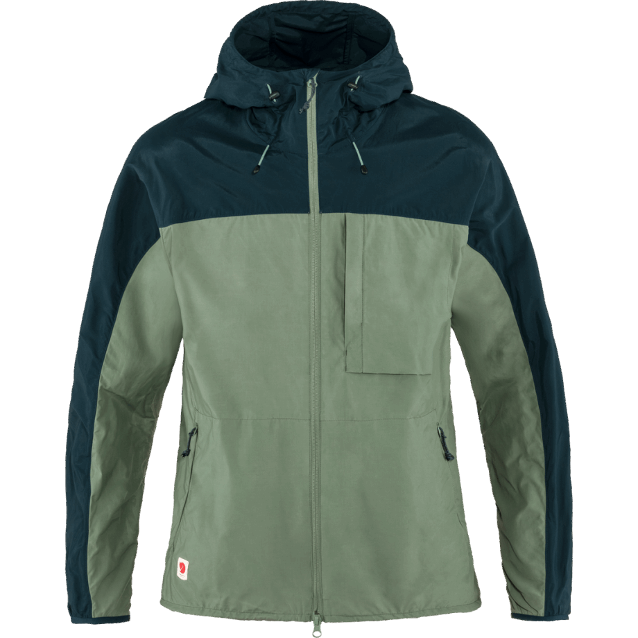 Fjällräven Canada Patina Green-Navy High Coast Wind Jacket M