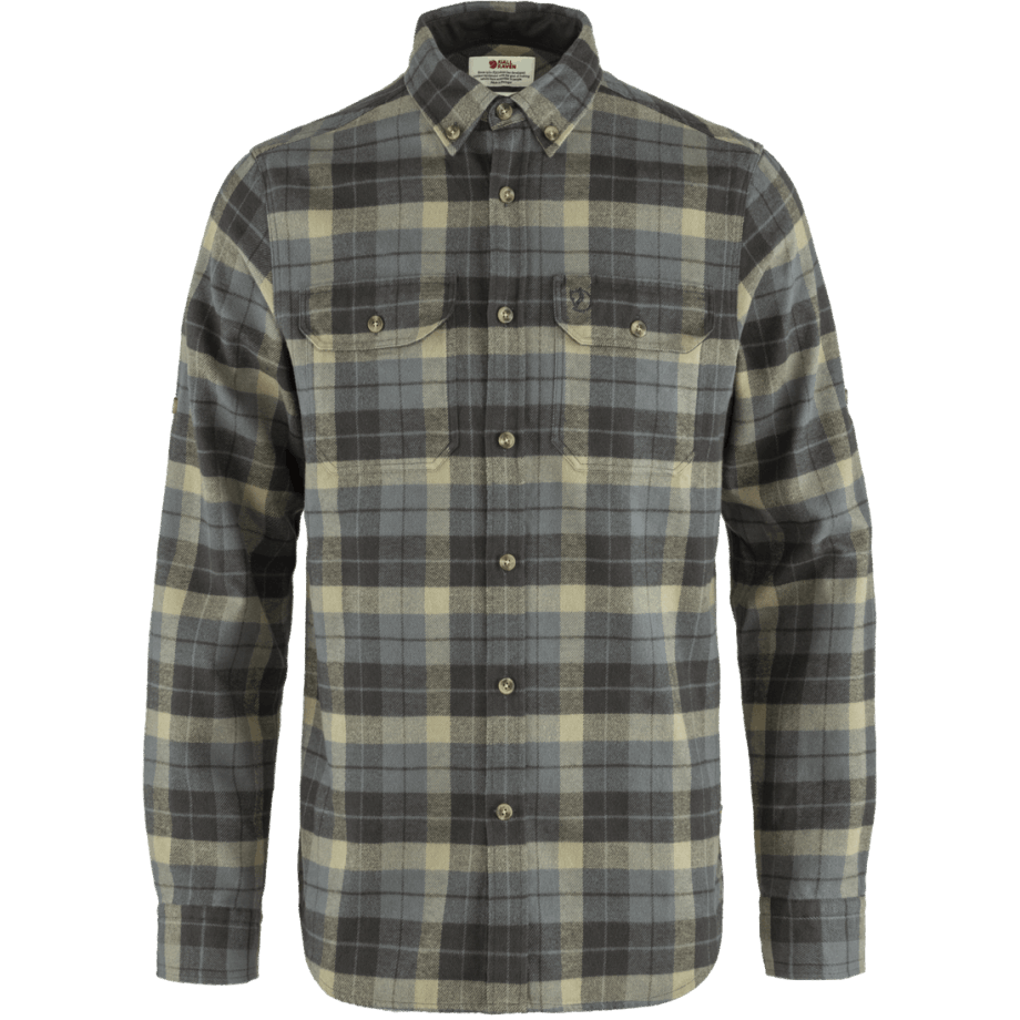 Fjällräven Canada Super Grey/Stone Grey Singi Heavy Flannel Shirt M