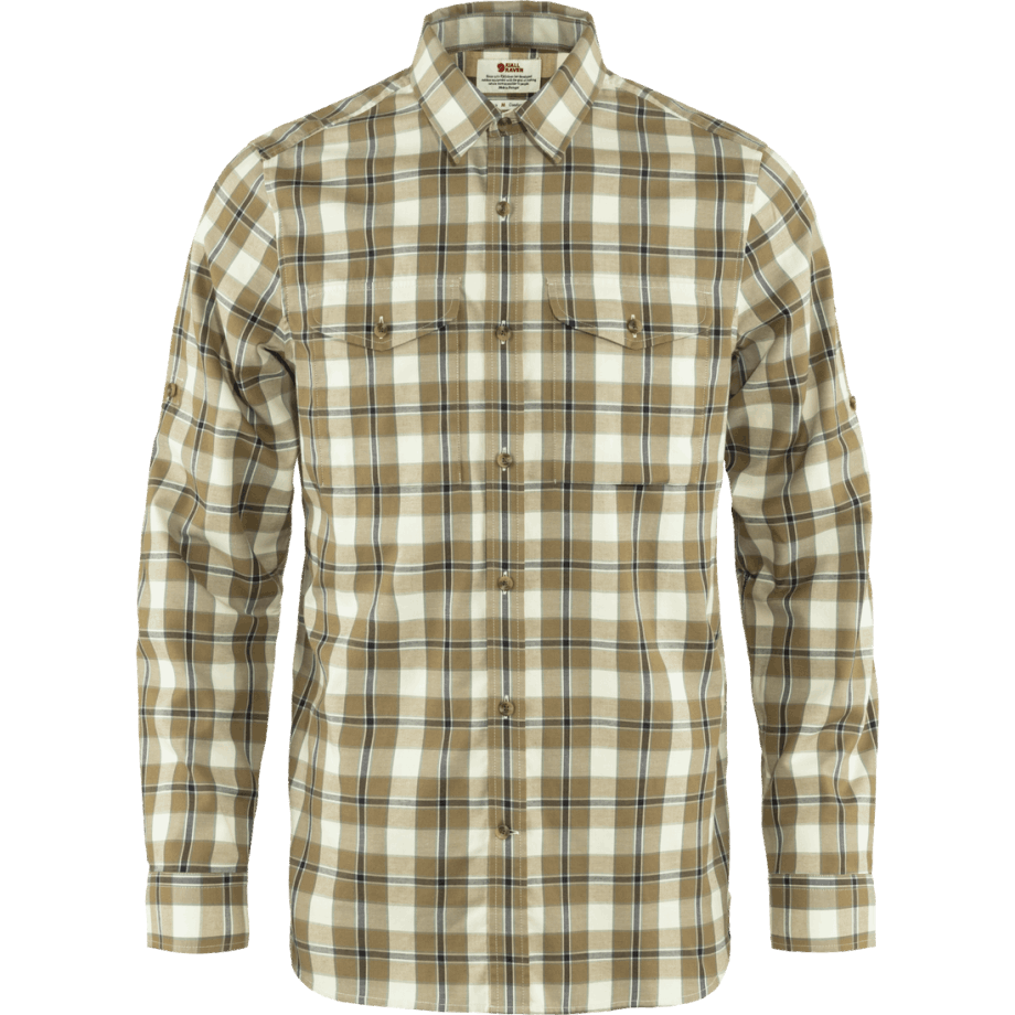 Fjällräven Canada Singi Flannel Shirt Ls M Buckwheat Brown-Patina Green