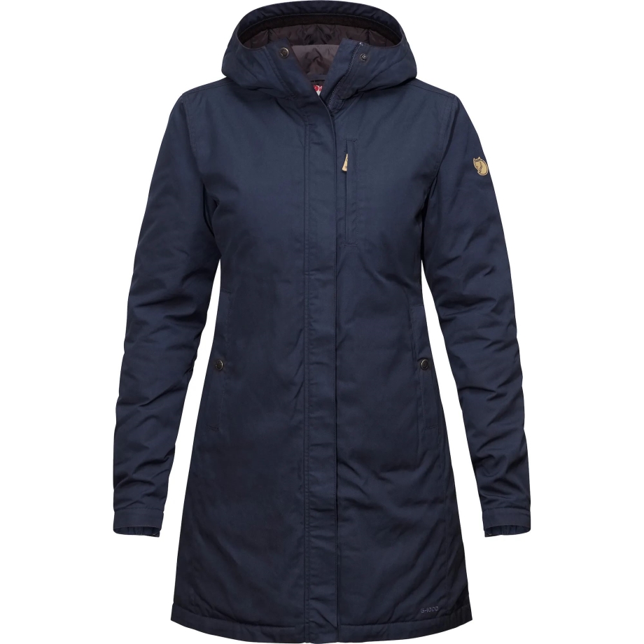 Dark Navy Kiruna Padded Parka W Fjällräven Canada