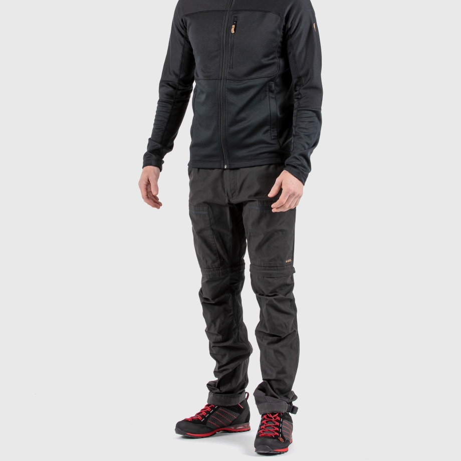 Fjällräven Canada Dark Grey-Black Abisko Lite Trekking Zip-Off M Reg