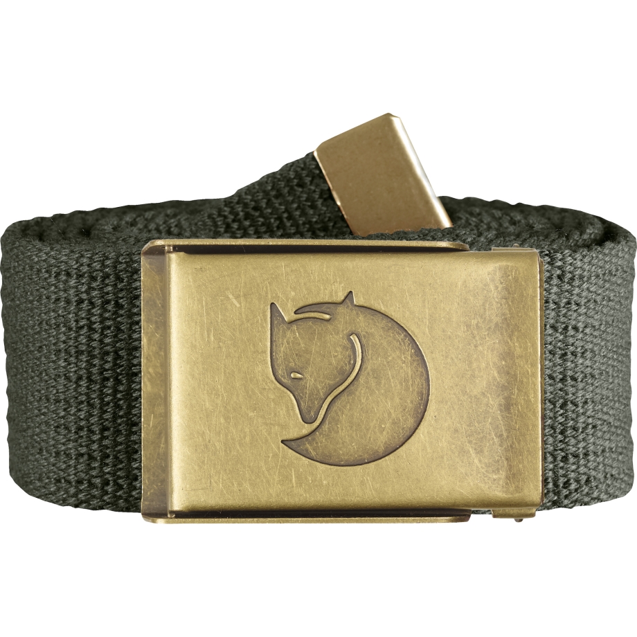 Canvas Brass Belt 4 Cm Fjällräven Canada Mountain Grey