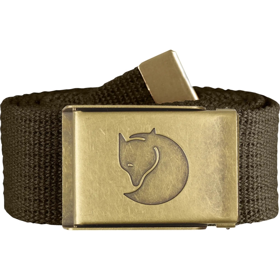 Canvas Brass Belt 4 Cm Dark Olive Fjällräven Canada
