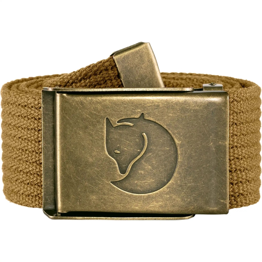 Buckwheat Brown Fjällräven Canada Canvas Brass Belt 4 Cm