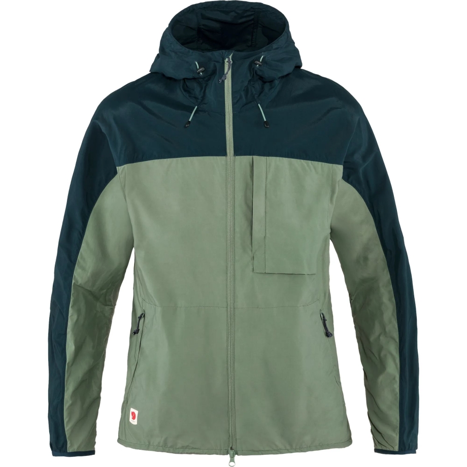 Patina Green-Navy High Coast Wind Jacket M Fjällräven Canada