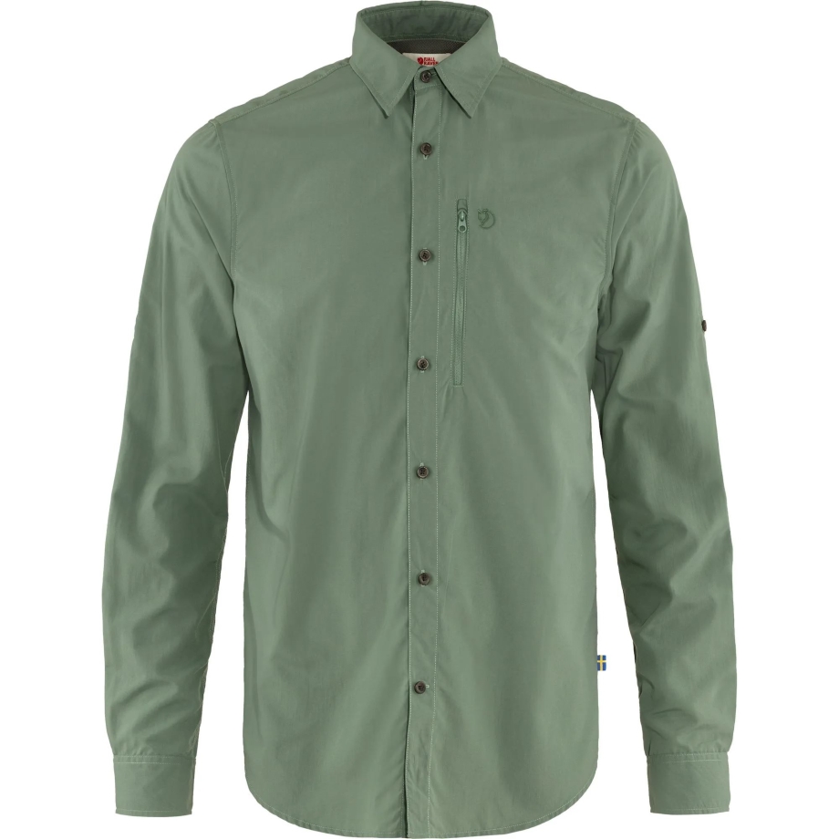 Patina Green Fjällräven Canada Abisko Hike Shirt Ls M
