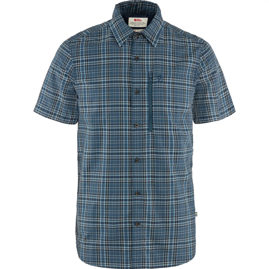 Abisko Hike Shirt Ss M Indigo Blue-Dark Navy Fjällräven Canada