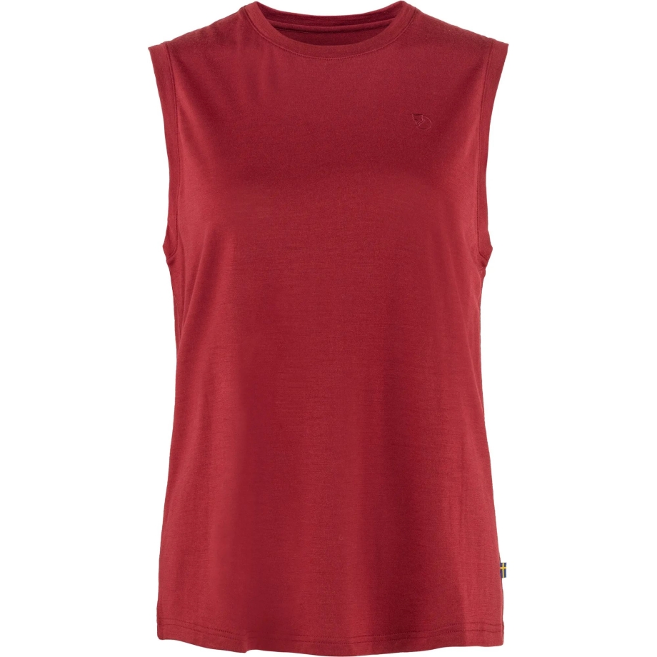 Abisko Wool Tank Top W Fjällräven Canada Pomegranate Red