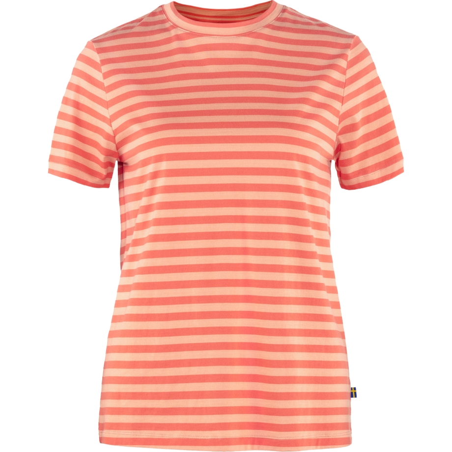 Art Striped T-Shirt W Cotton Sky-Poppy Fields Fjällräven Canada