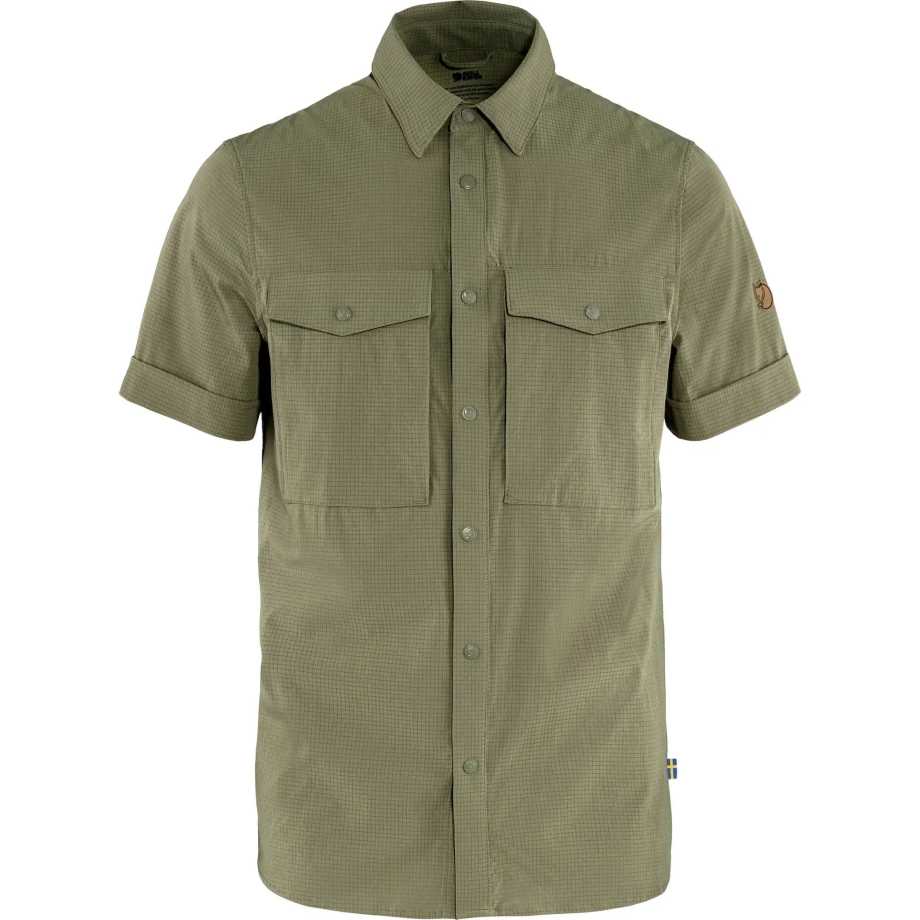 Abisko Trekking Shirt Ss M Light Olive Fjällräven Canada