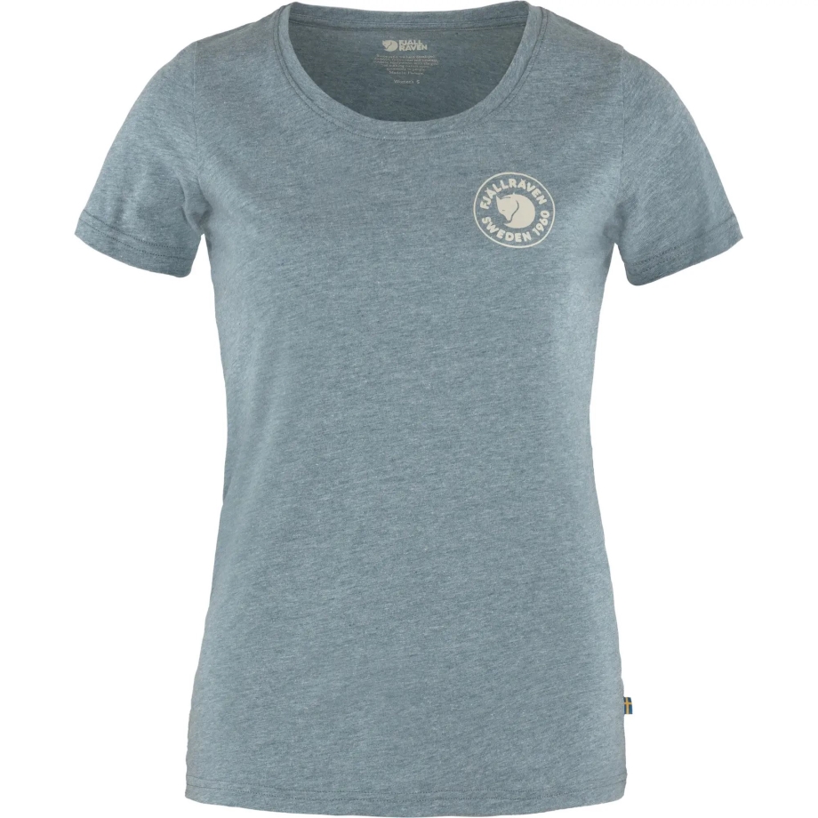 Fjällräven Canada Indigo Blue-Melange 1960 Logo T-Shirt W