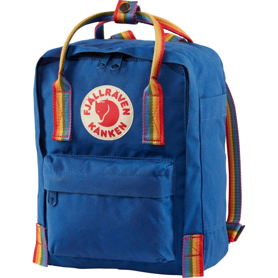 Deep Blue-Rainbow Pattern Fjällräven Canada Kånken Rainbow Mini