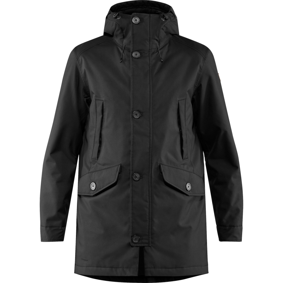Black Fjällräven Canada Brand Kiruna Lite Parka M