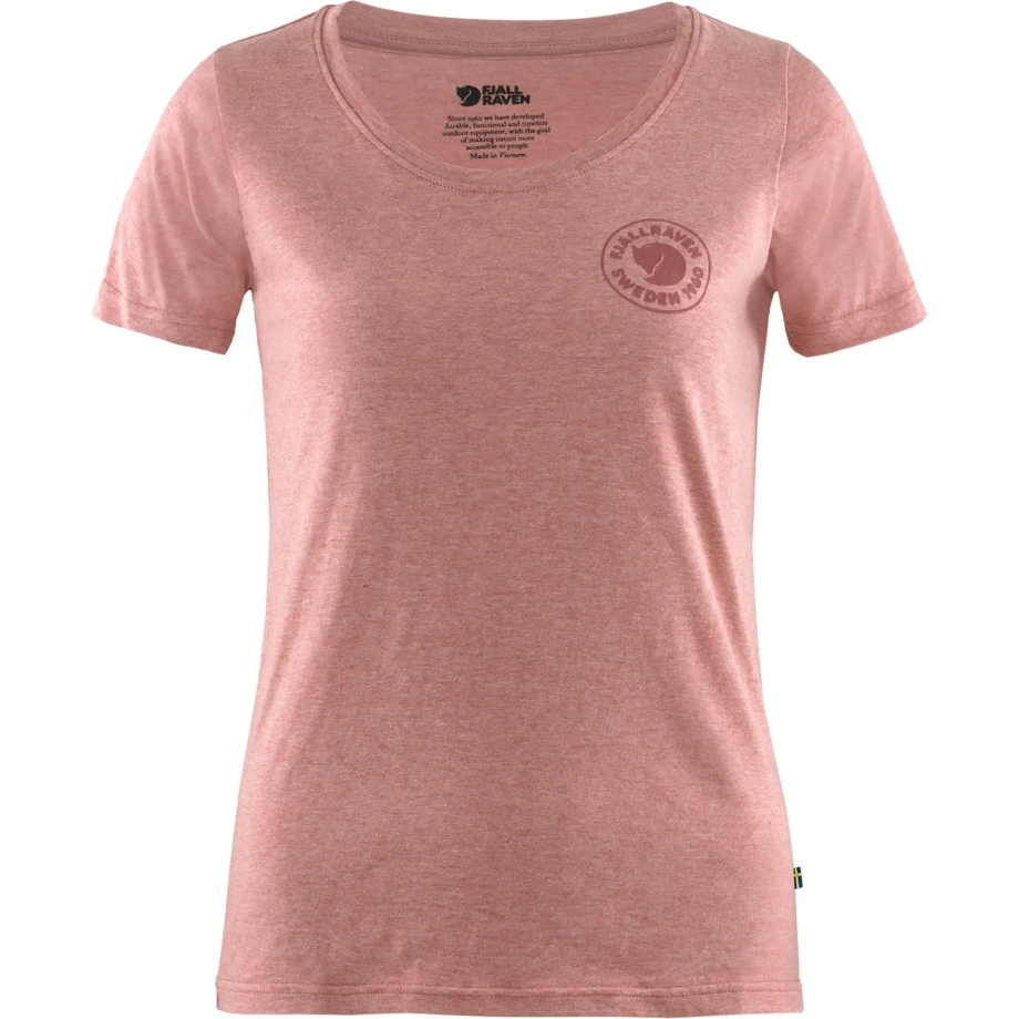 1960 Logo T-Shirt W Fjällräven Canada Raspberry Red-Melange