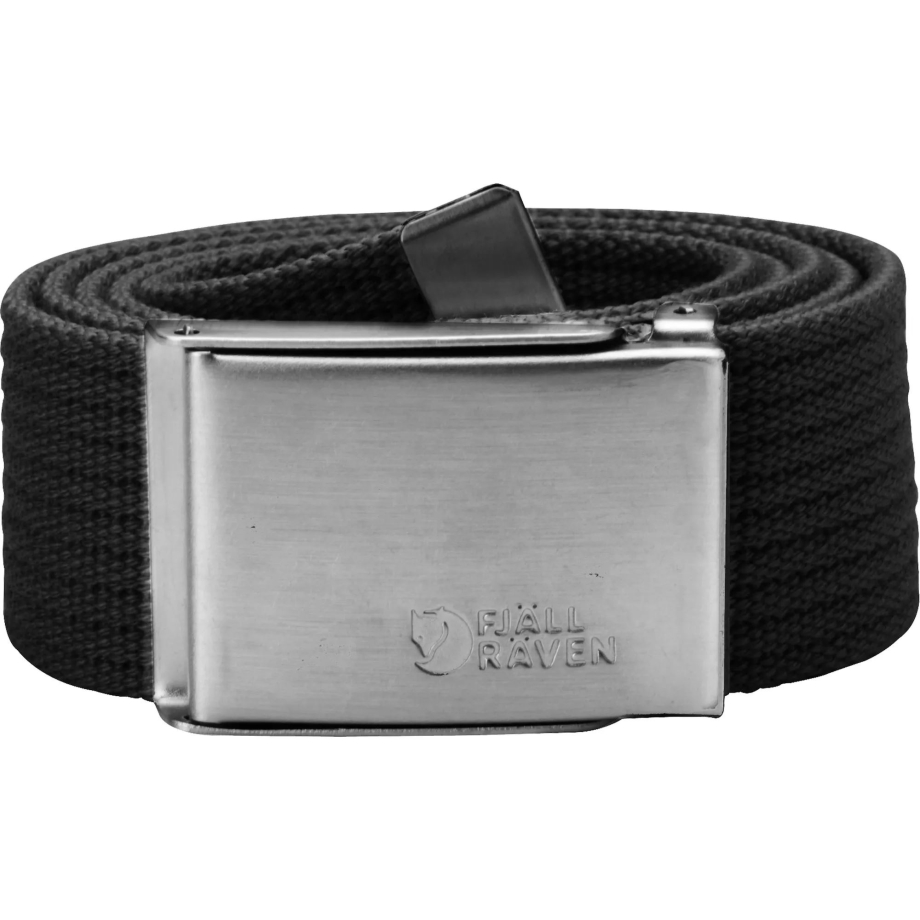 Fjällräven Canada Black Merano Canvas Belt