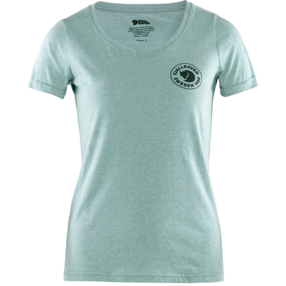 Clay Blue-Melange Fjällräven Canada 1960 Logo T-Shirt W