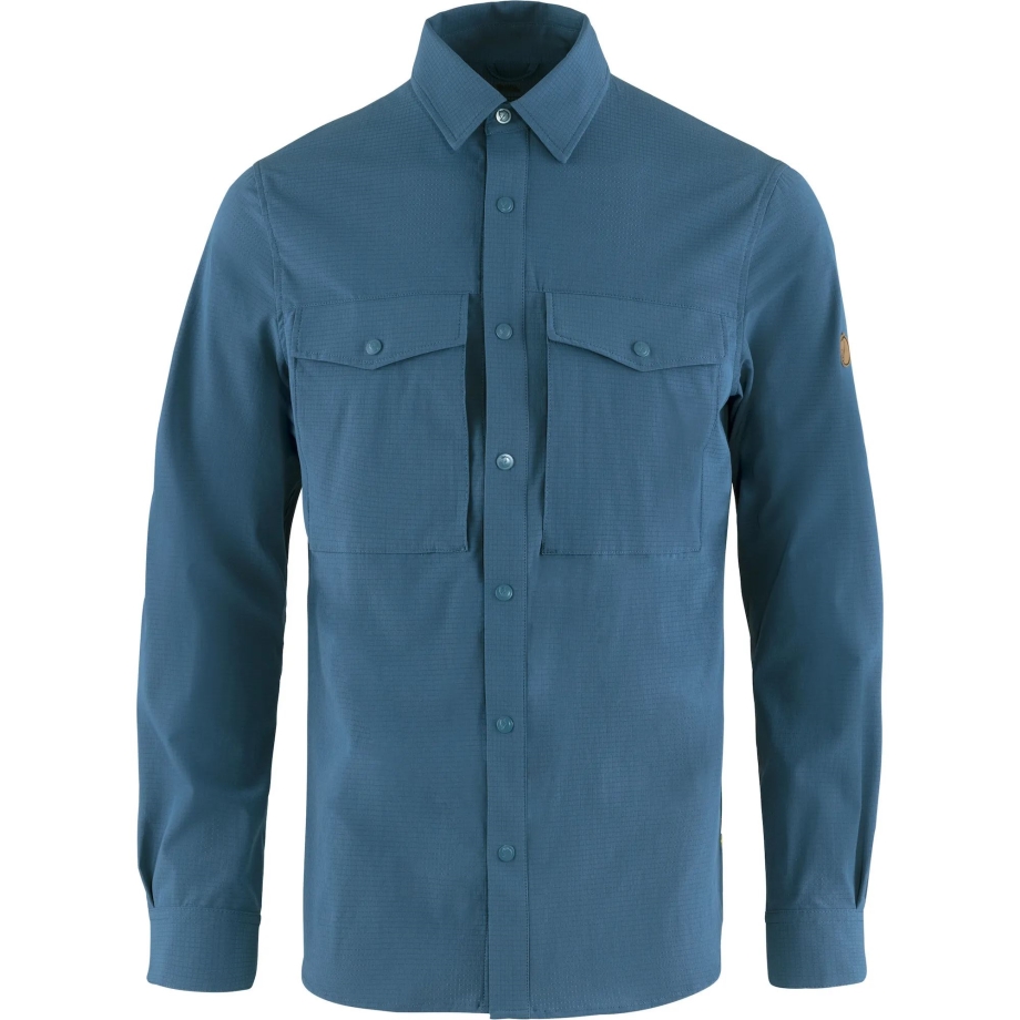 Abisko Trekking Shirt M Fjällräven Canada Uncle Blue