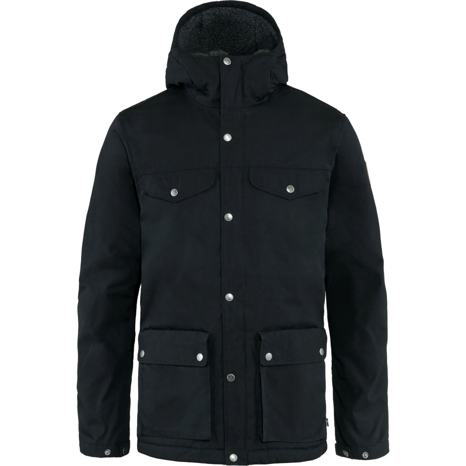Black Fjällräven Canada Brand Greenland Winter Jacket M