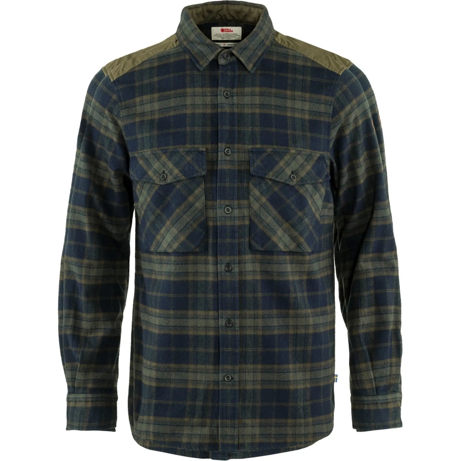 Dark Navy-Basalt Fjällräven Canada Övik Twill Shirt M