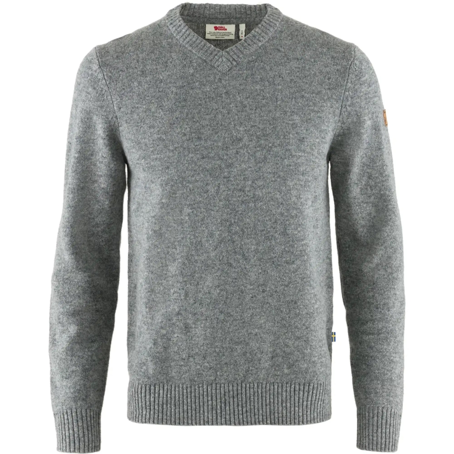 Grey Övik V-Neck Sweater M Fjällräven Canada