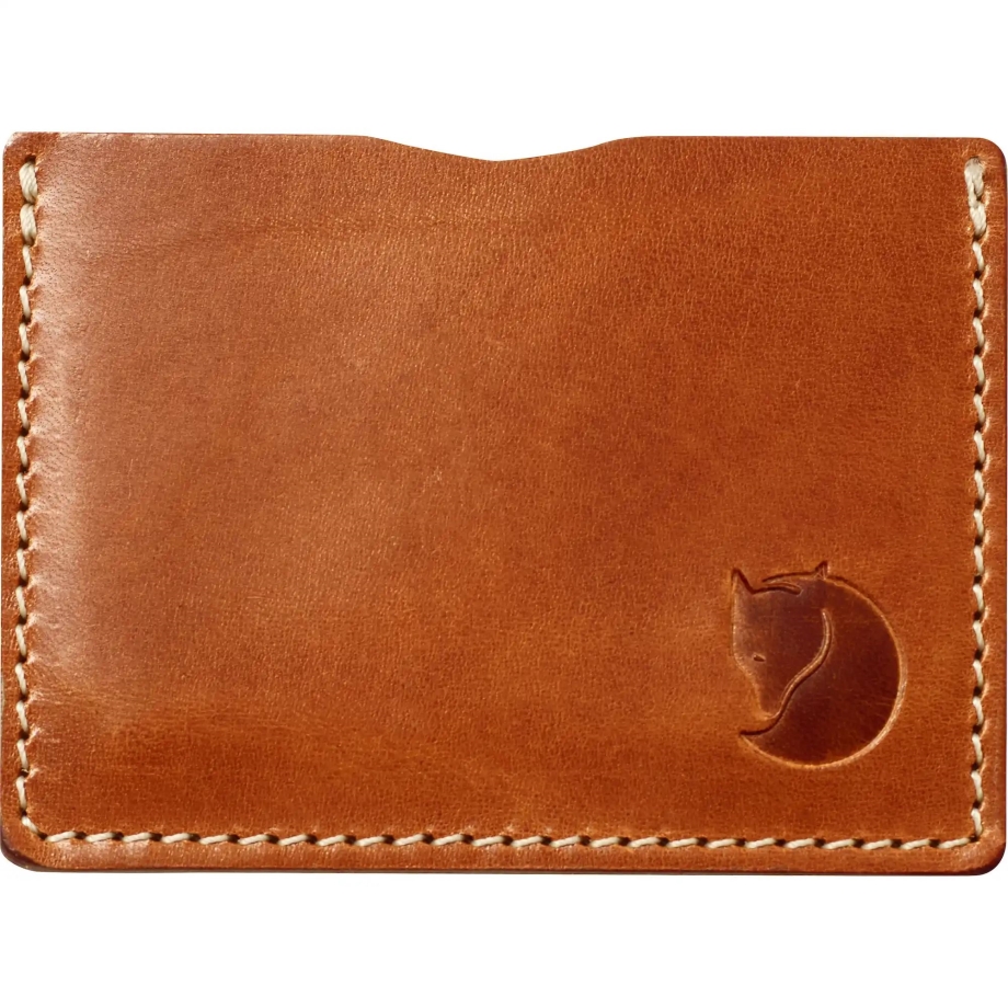 Leather Cognac Fjällräven Canada Brand Övik Card Holder