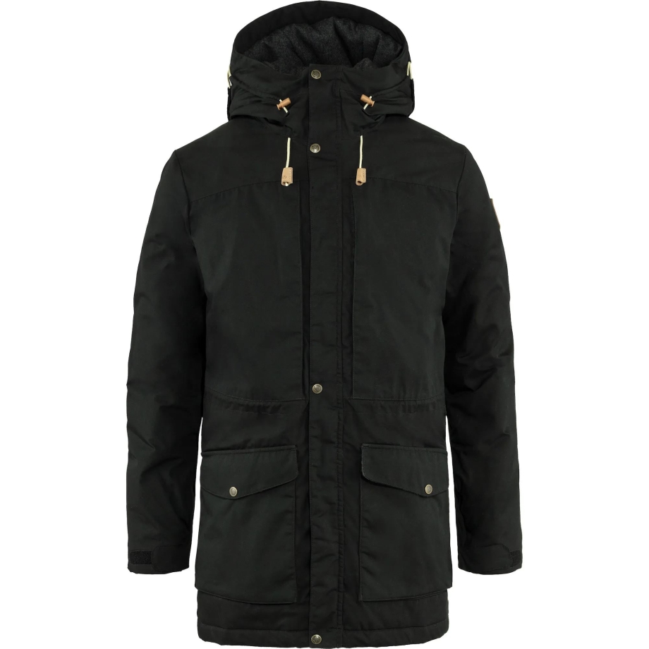 Black Fjällräven Canada Singi Wool Padded Parka M