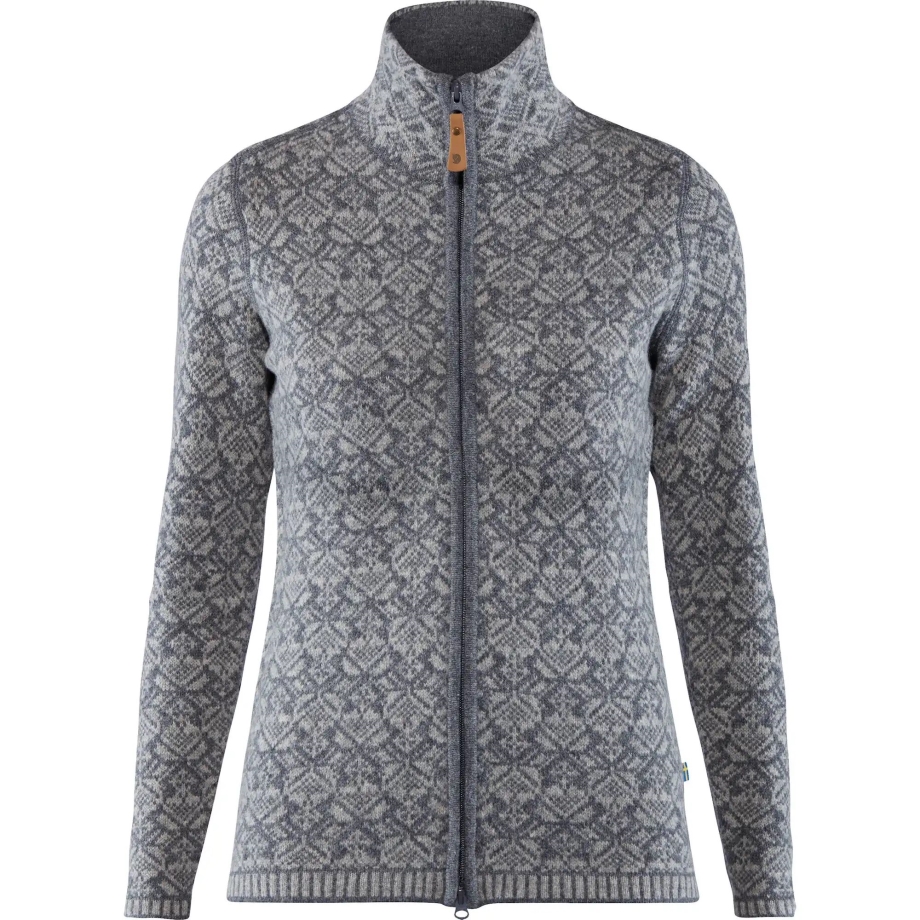 Snow Cardigan W Fjällräven Canada Grey