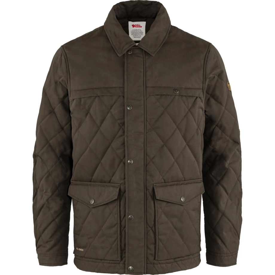 Dark Olive Fjällräven Canada Brand Övik Wool Padded Jacket M
