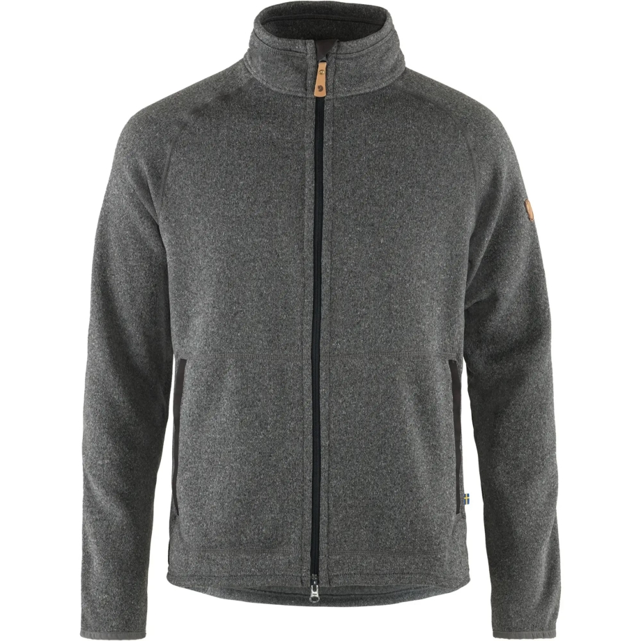 Dark Grey Övik Fleece Zip Sweater M Fjällräven Canada