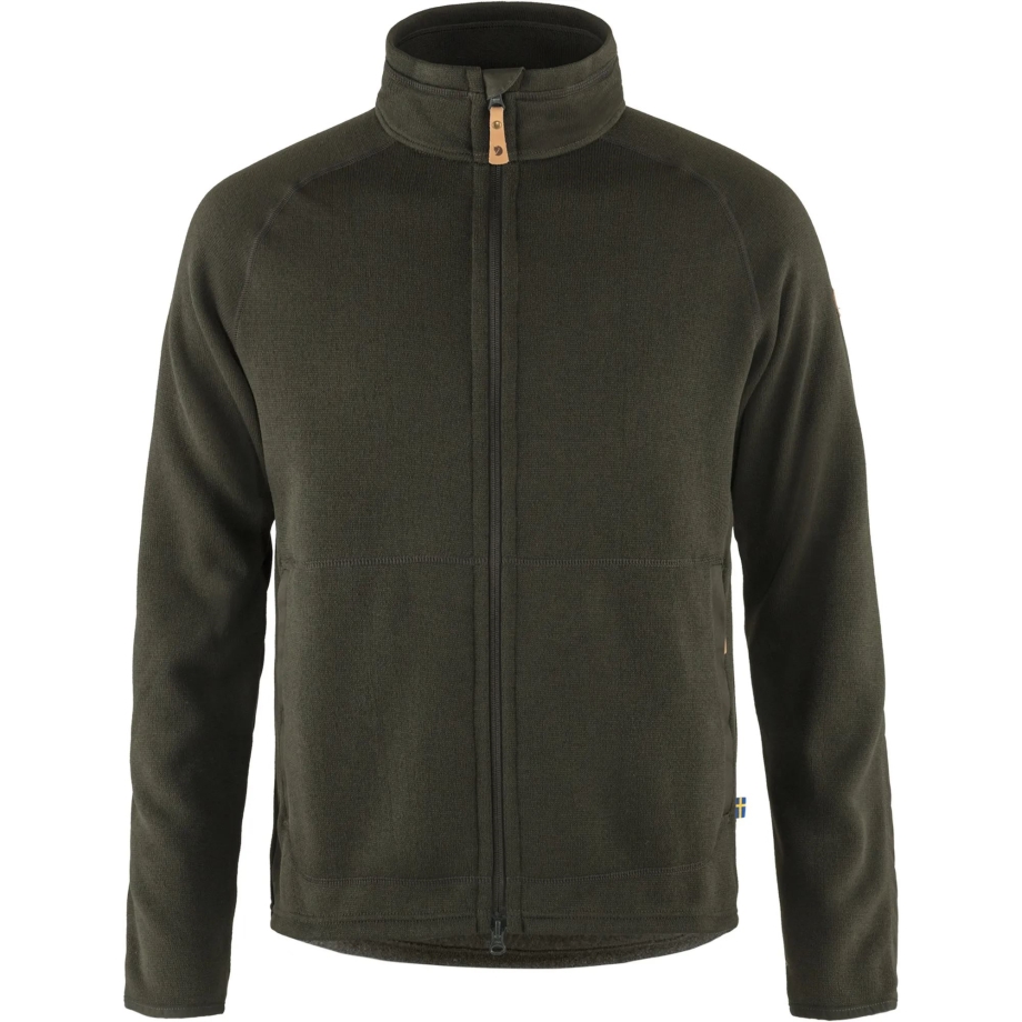 Fjällräven Canada Övik Fleece Zip Sweater M Deep Forest