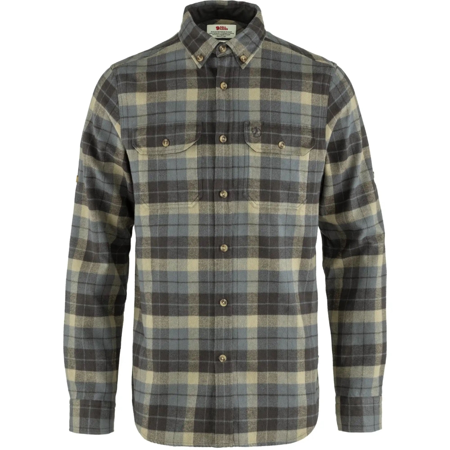 Fjällräven Canada Singi Heavy Flannel Shirt M Super Grey-Stone Grey