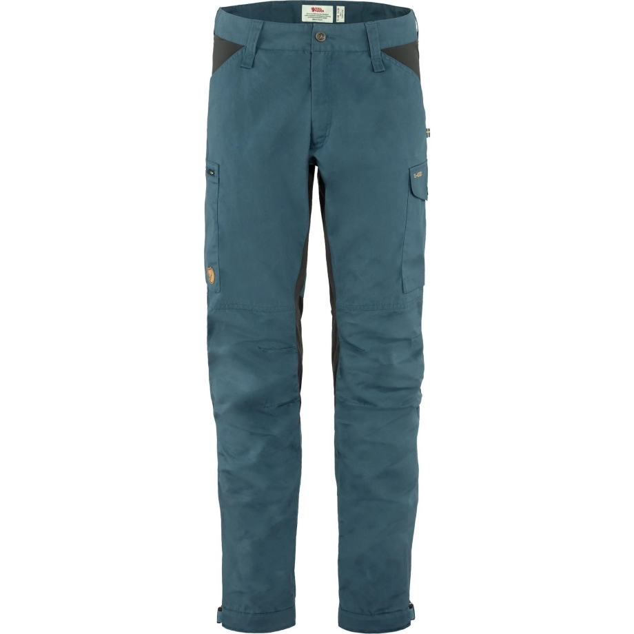 Kaipak Trousers M Long Uncle Blue-Dark Grey Fjällräven Canada