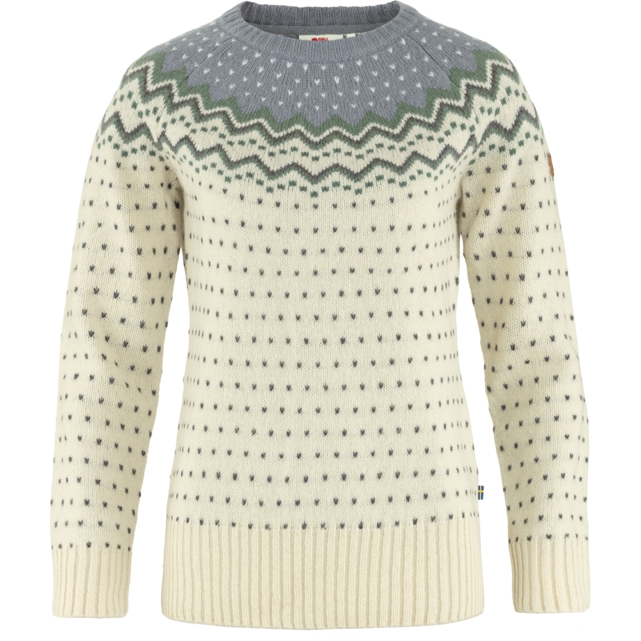 Övik Knit Sweater W Chalk White-Flint Grey Fjällräven Canada