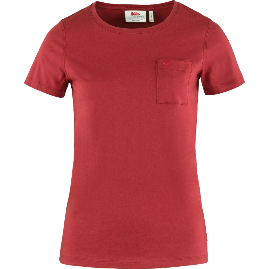 Raspberry Red Fjällräven Canada Brand Övik T-Shirt W