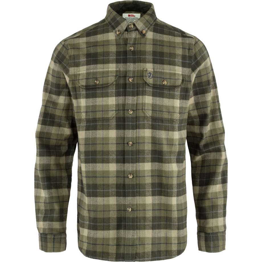 Fjällräven Canada Green-Deep Forest Singi Heavy Flannel Shirt M