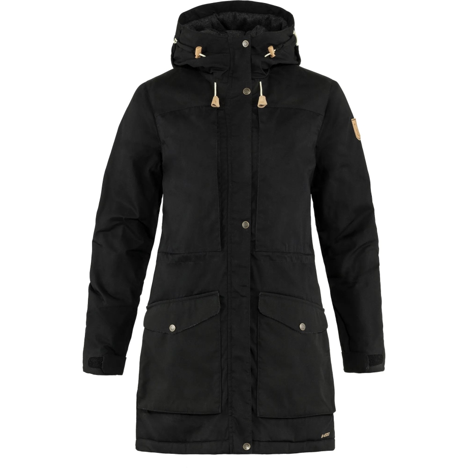 Fjällräven Canada Brand Black Singi Wool Padded Parka W