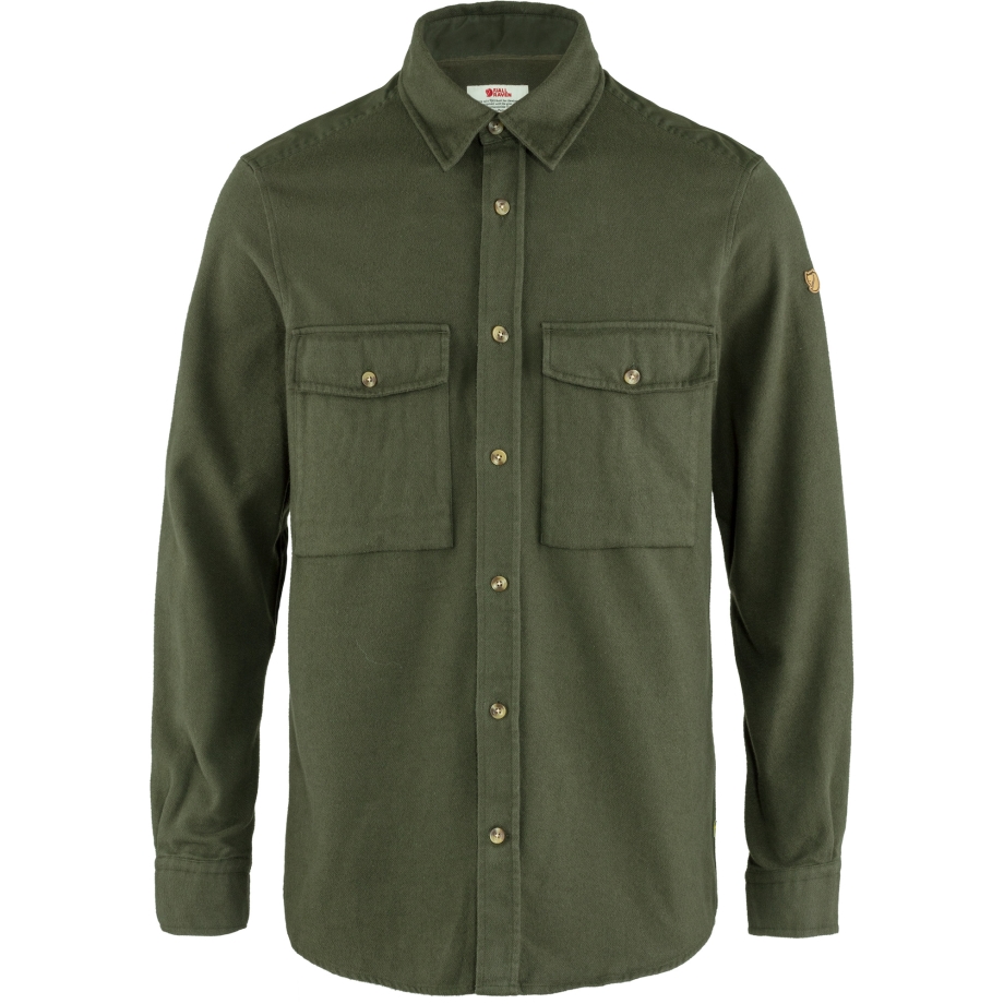 Övik Twill Shirt M Fjällräven Canada Deep Forest-Deep Forest