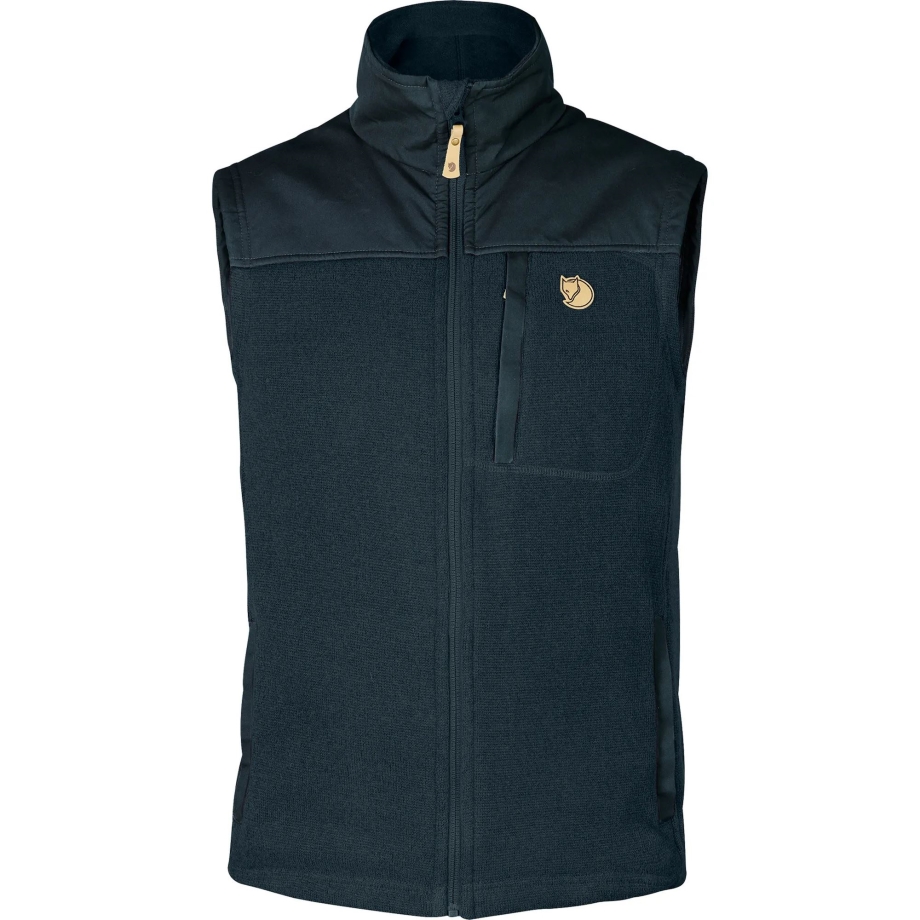 Buck Fleece Vest M Fjällräven Canada Dark Navy