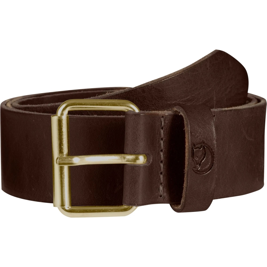 Singi Belt 4 Cm Fjällräven Canada Leather Brown