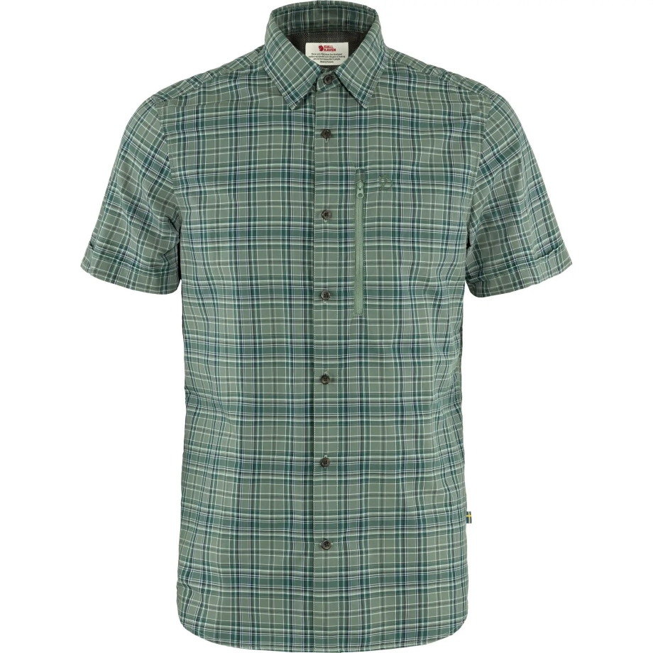 Abisko Hike Shirt Ss M Fjällräven Canada Arctic Green-Patina Green
