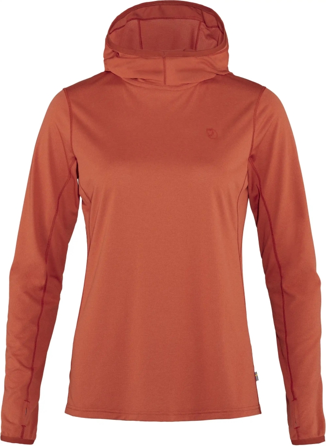 Abisko Sun-Hoodie W Rowan Red Fjällräven Canada