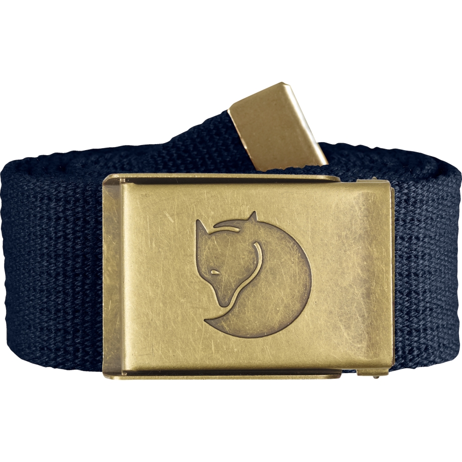 Fjällräven Canada Canvas Brass Belt 4 Cm Dark Navy