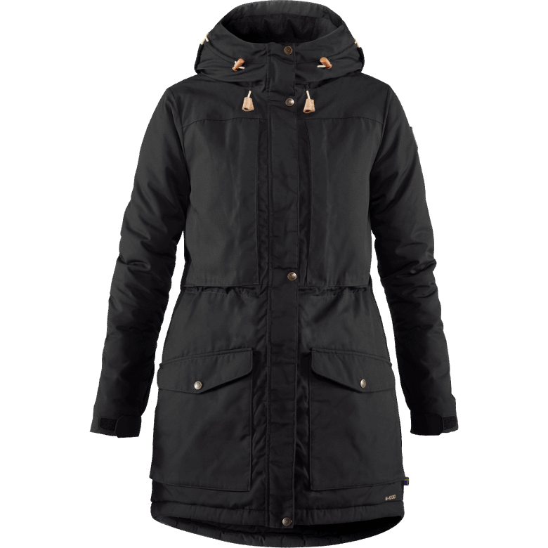 Black Fjällräven Canada Singi Wool Padded Parka W