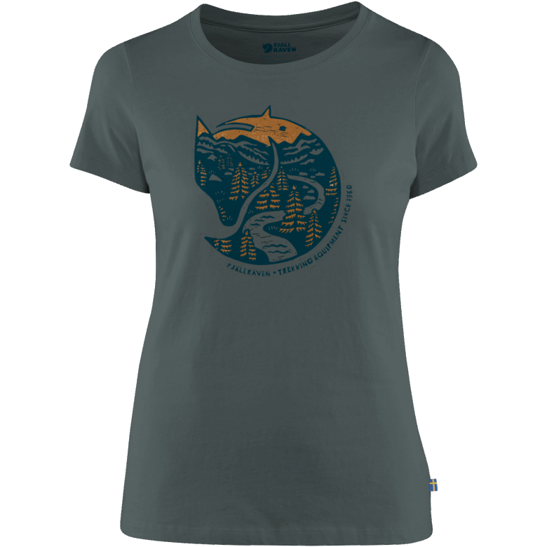 Arctic Fox Print T-Shirt W Dusk Fjällräven Canada