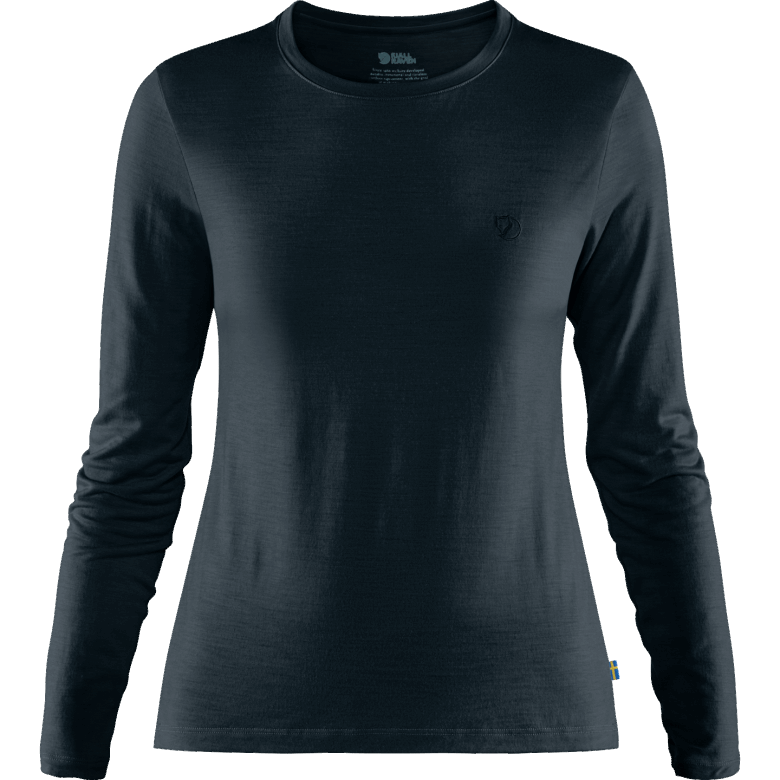 Abisko Wool Ls W Dark Navy Fjällräven Canada