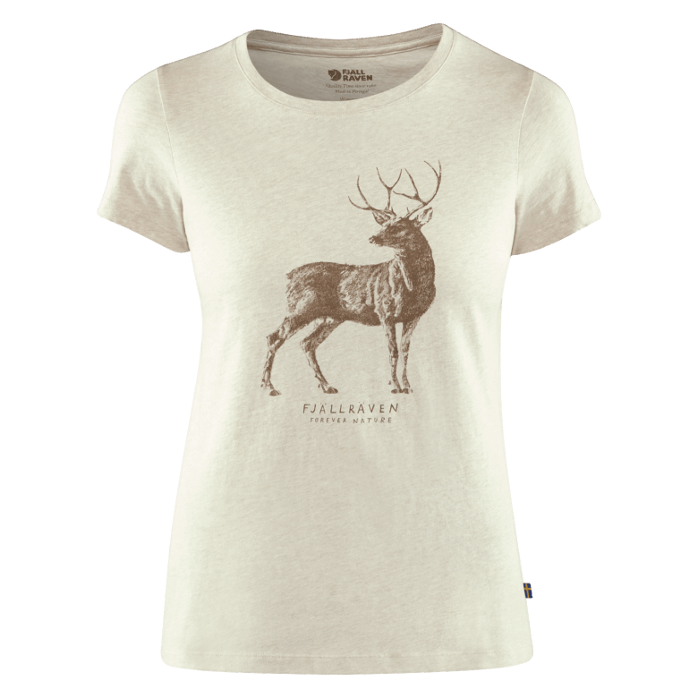 Limestone Fjällräven Canada Deer Print T-Shirt W