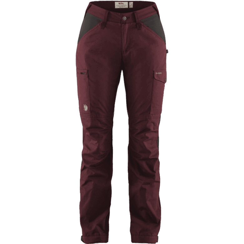 Kaipak Trousers Curved W - D Garnet D Grey Dark Garnet/Dark Grey Fjällräven Canada