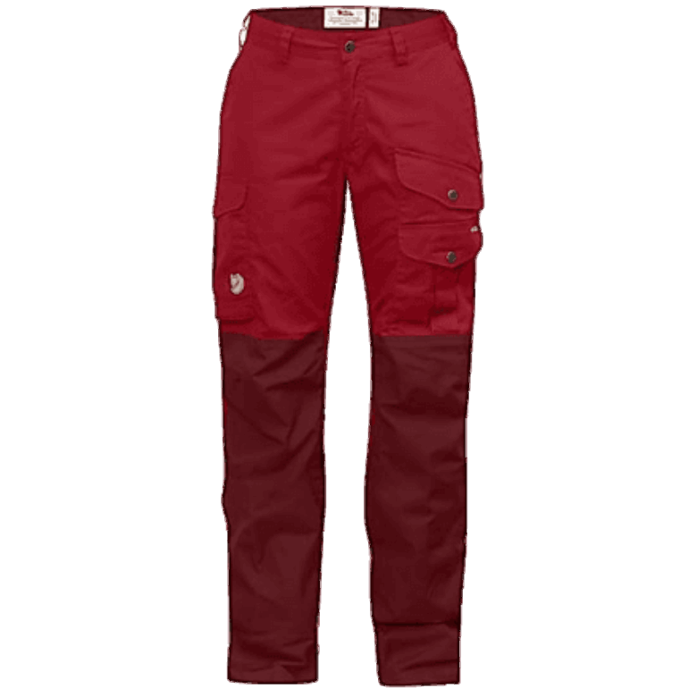 Deep Red Fjällräven Canada Barents Pro Curved Trousers W - Various Colours